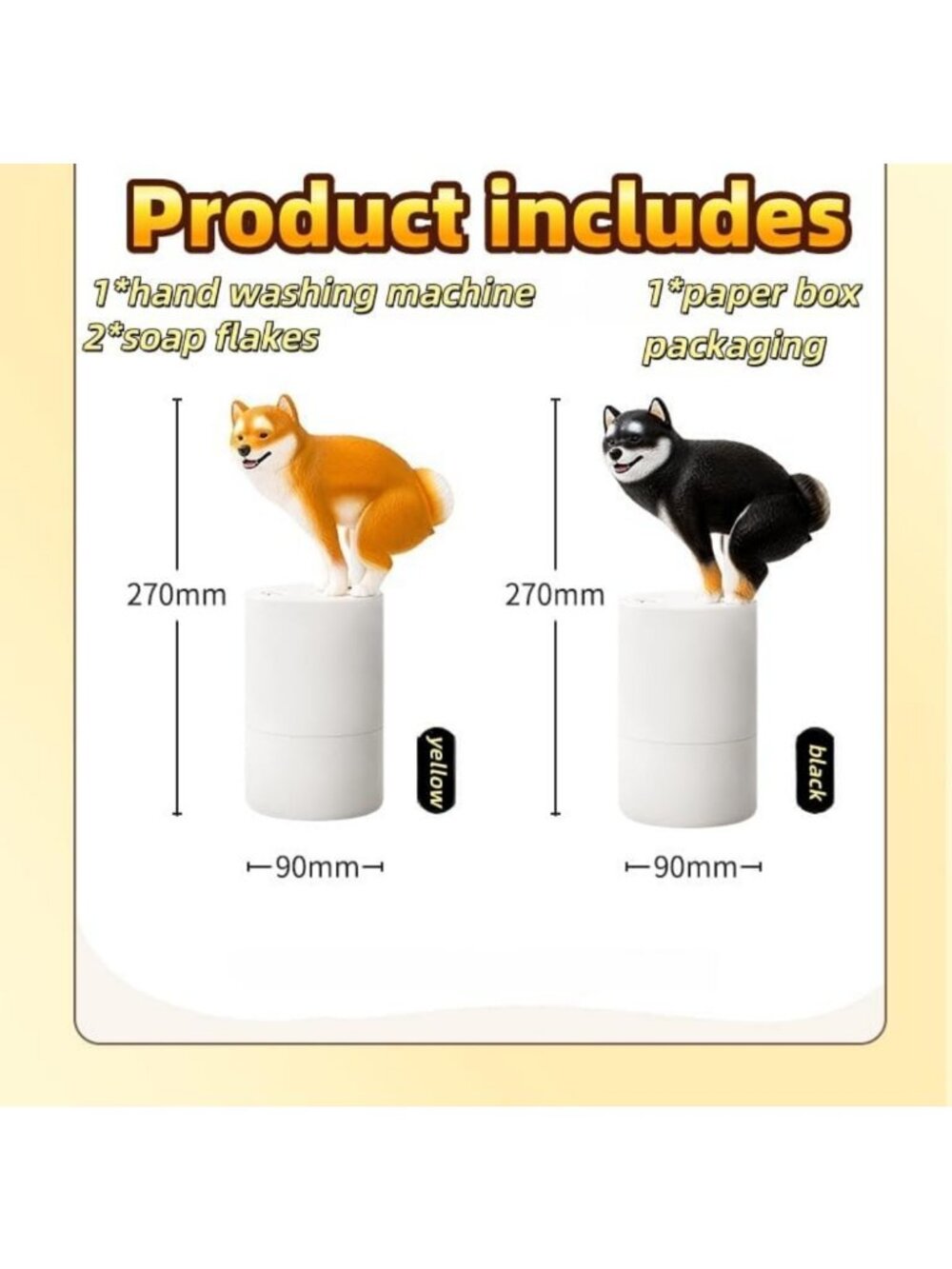 Cute Animal Foam Soap Dispenser - Fun Shiba Inu Design, Automatic & Touchless - Picture 4 of 6